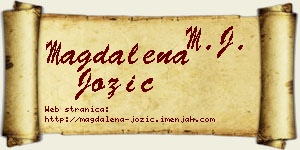 Magdalena Jozić vizit kartica